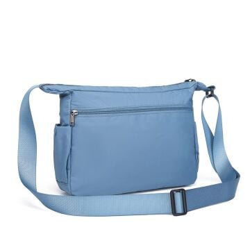 Smart Bags Ekstra Hafif Kumaş Kadın Postacı Çantası 3146 J.Mavi