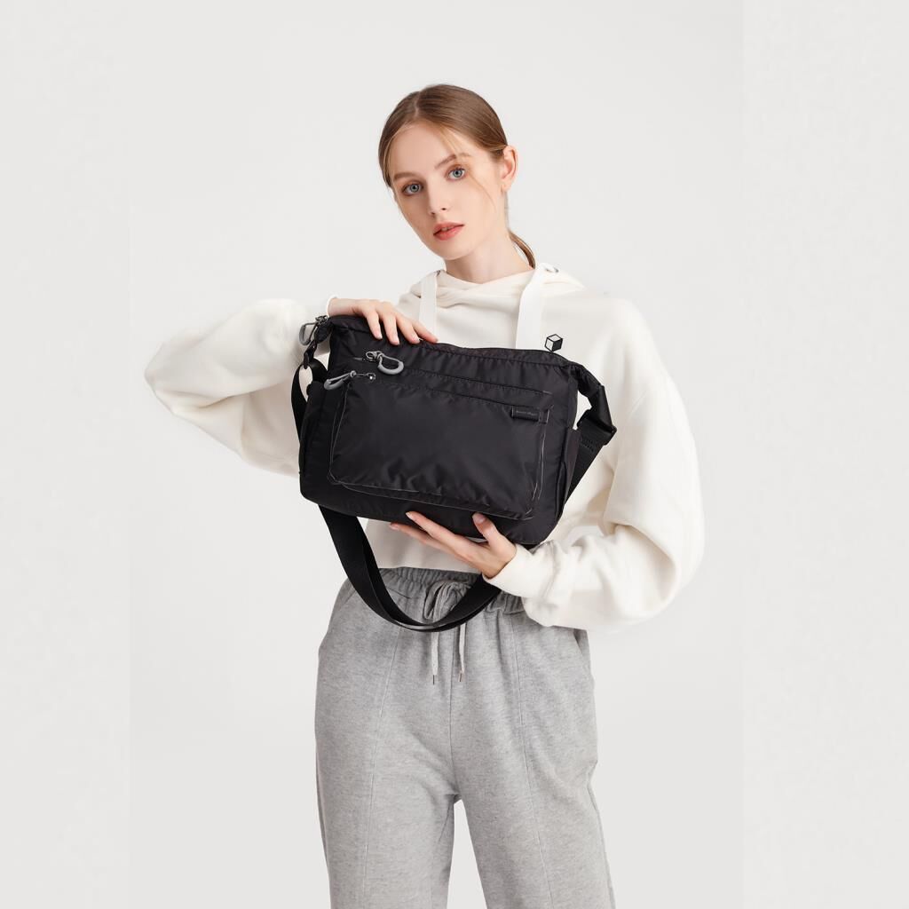 Smart Bags Ekstra Hafif Kumaş Kadın Postacı Çantası 3146 J.Mavi