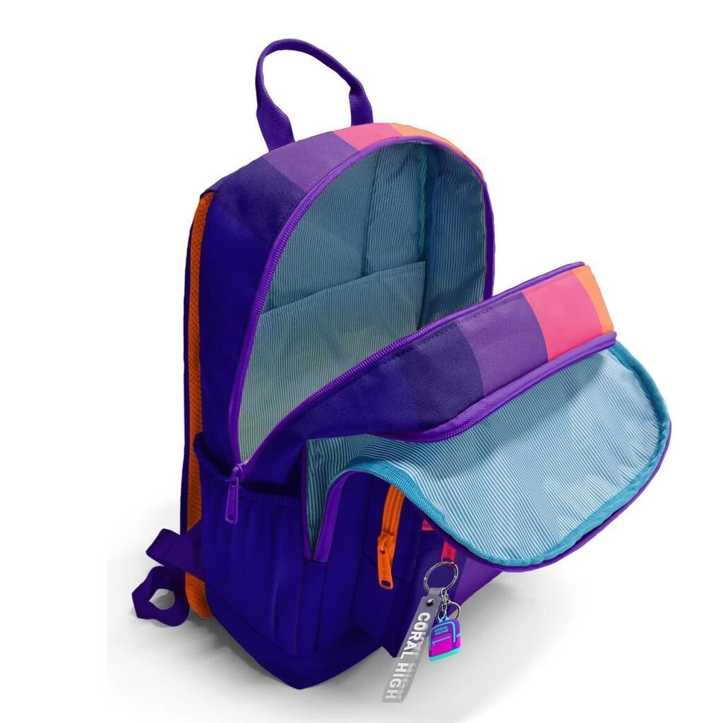 Coral High 2li Set Desenli Okul Çantası Beslenme 23674