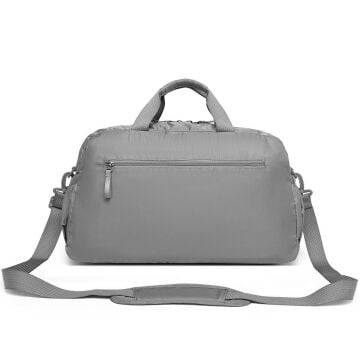 Smart Bags Yumuşak Kumaş Uniseks Spor ve Seyahat Çantası 8727 Gri