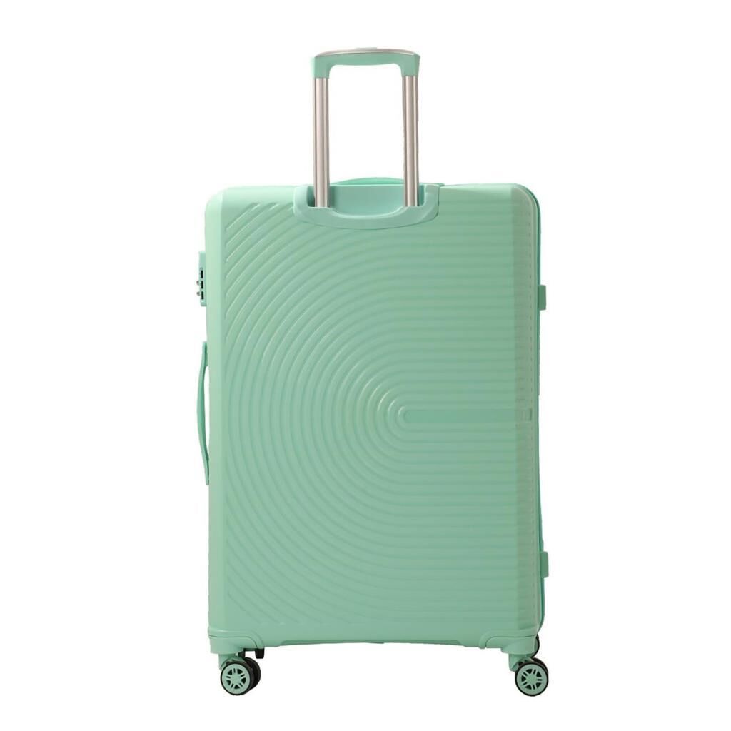 MÇS Büyük Boy Kırılmaz Silikon Seyahat Valizi Bavulu V374 Mint Yeşili