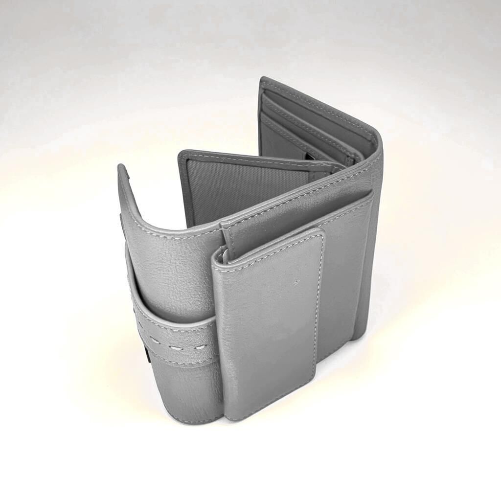 Grande Hakiki Deri Kadın Cüzdanı Küçük Boy Sarı