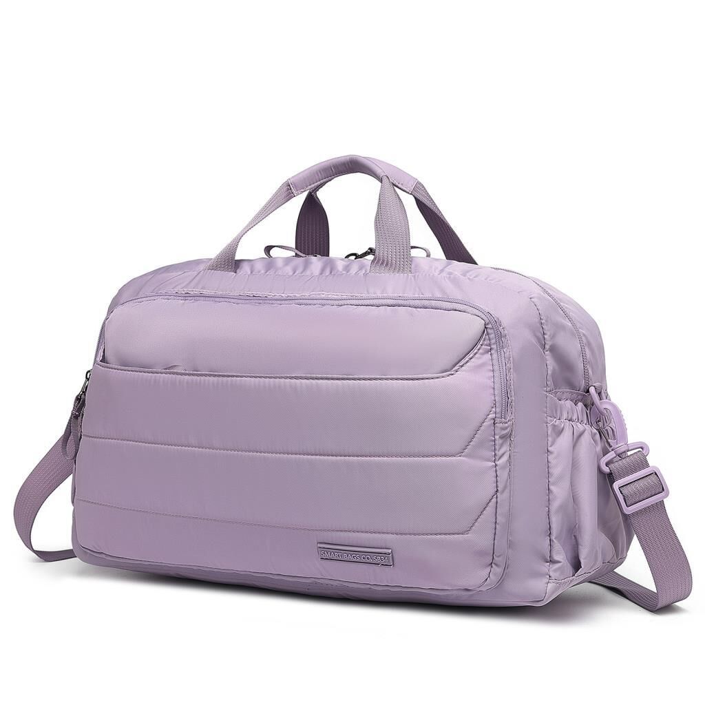 Smart Bags Yumuşak Kumaş Uniseks Spor ve Seyahat Çantası 8727 Lila