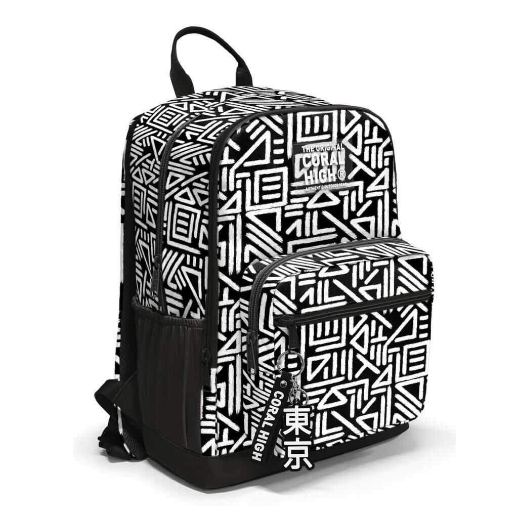 Coral High 2li Set Desenli Okul Çantası Beslenme 23682