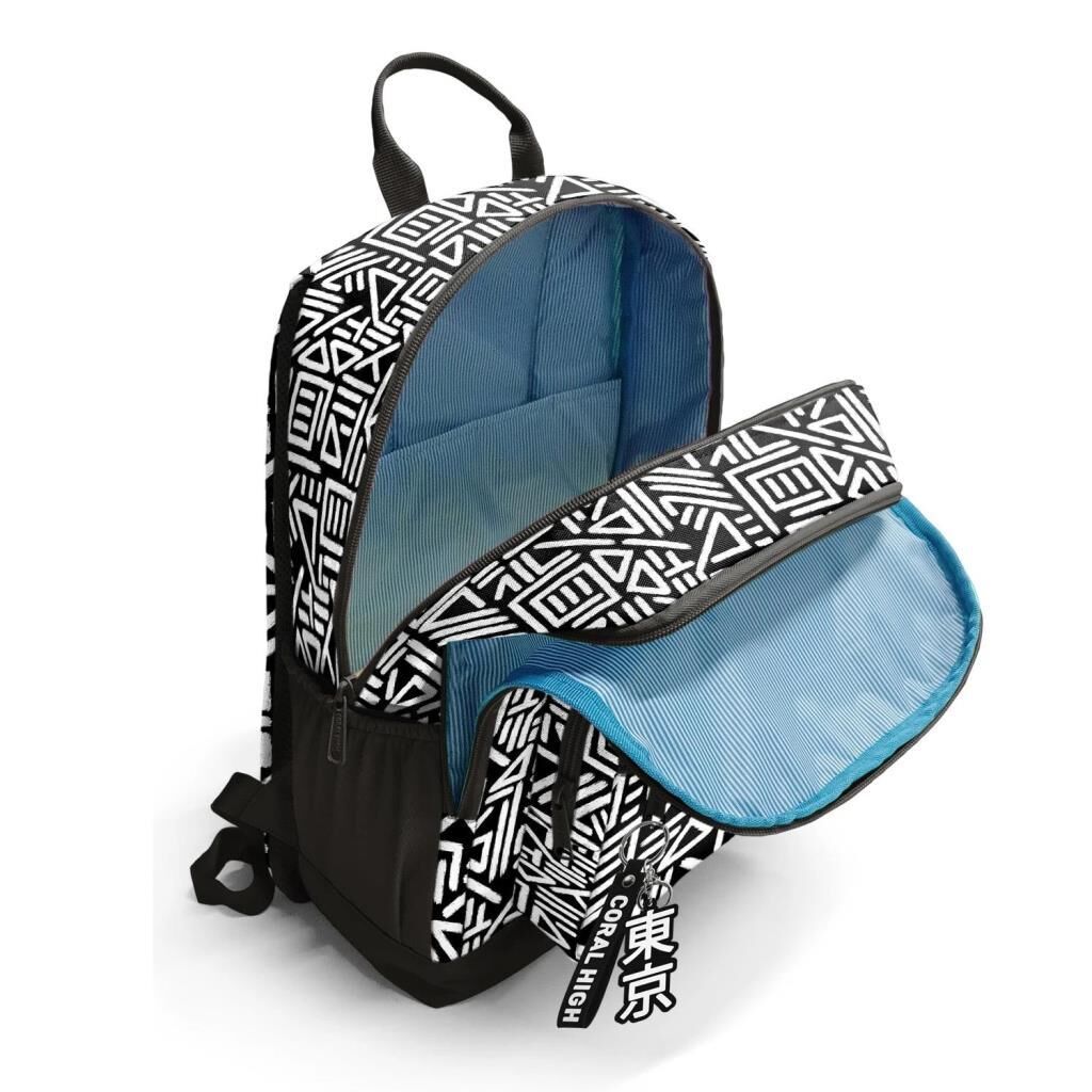 Coral High 2li Set Desenli Okul Çantası Beslenme 23682