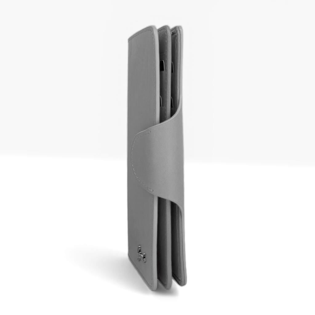 Grande Hakiki Deri Kadın Cüzdanı İnce Tasarım Fuşya