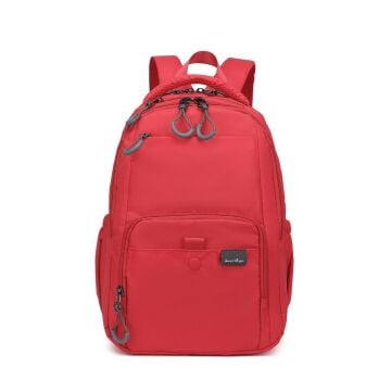 Smart Bags Ekstra Hafif Orta Boy Uniseks Sırt Çantası 3243 Kırmızı