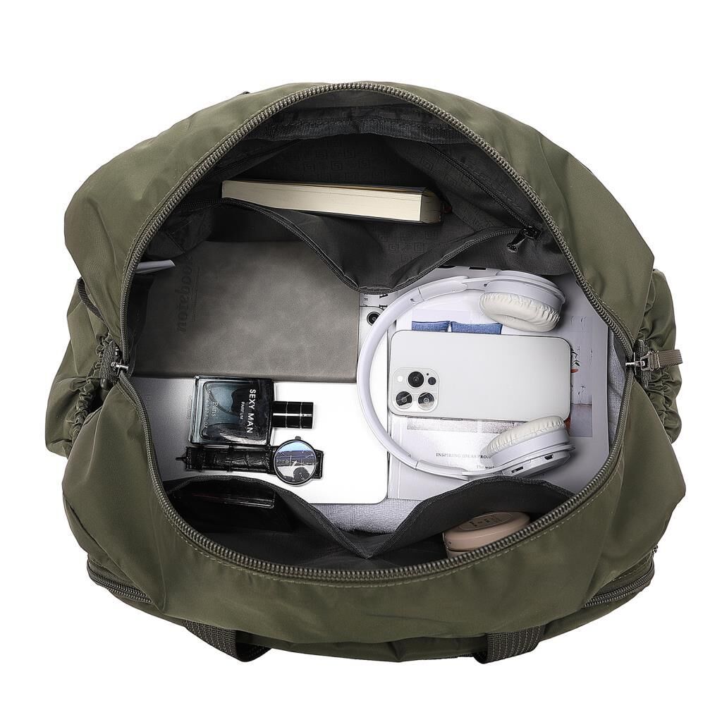 Smart Bags Yumuşak Kumaş Uniseks Spor ve Seyahat Çantası 8727 K.Yeşil