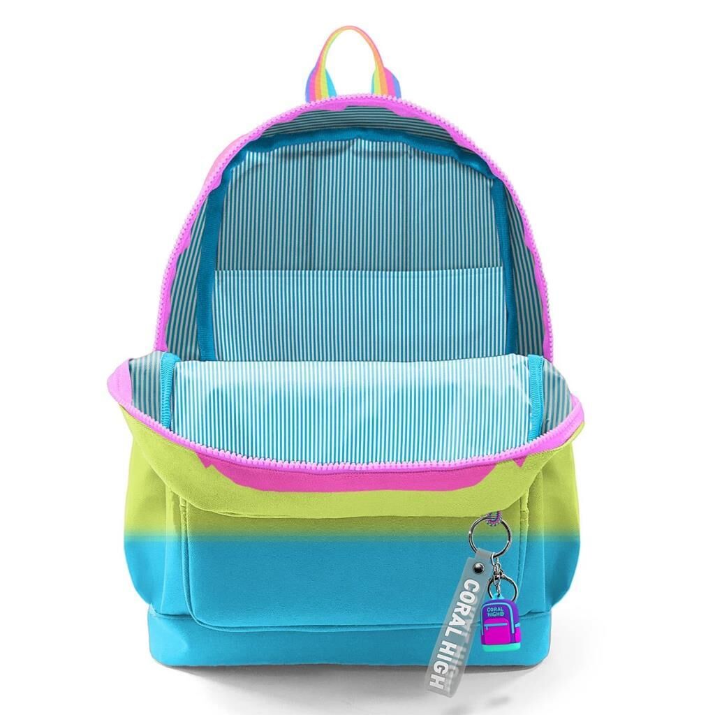 Coral High 2li Set Desenli Okul Çantası Beslenme 23770