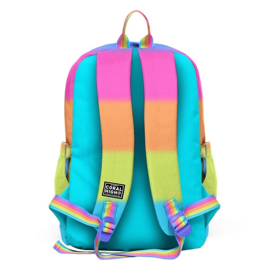 Coral High 2li Set Desenli Okul Çantası Beslenme 23770