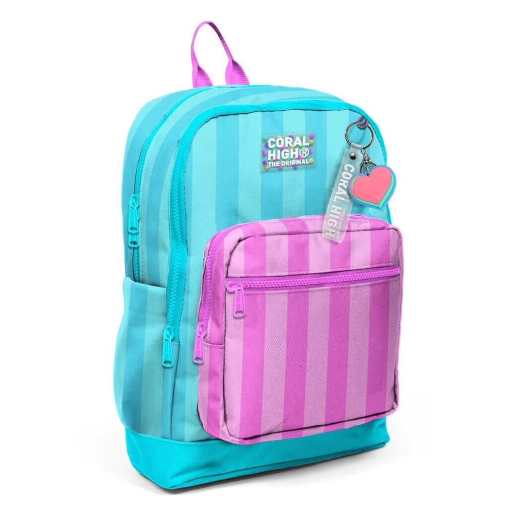 Coral High 2li Set Desenli Okul Çantası Beslenme 23771