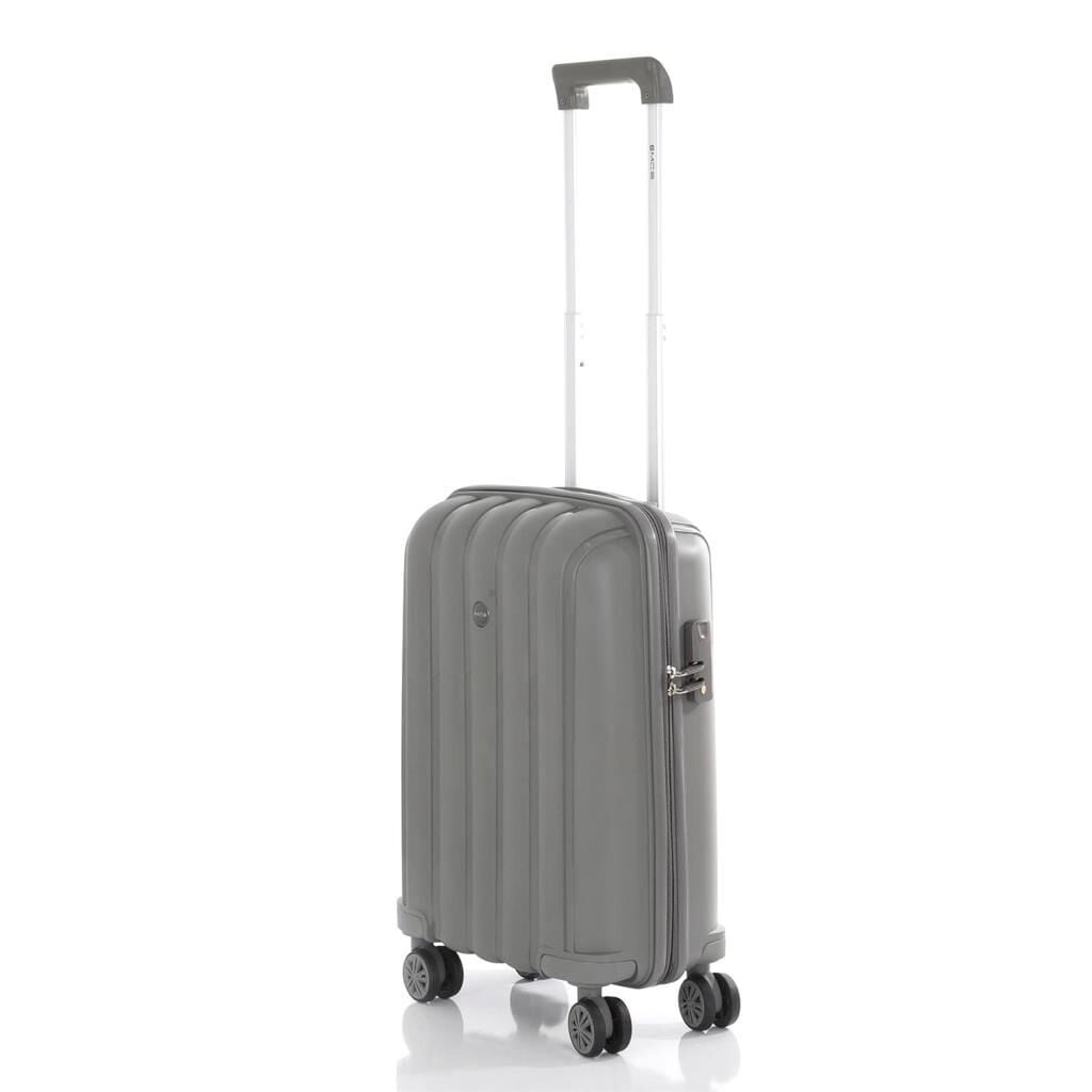 MÇS Kabin Boy Kırılmaz Silikon Seyahat Valizi Bavulu V305 Gri