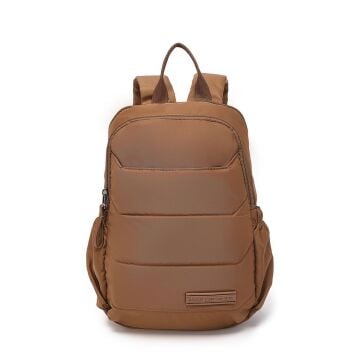 Smart Bags Küçük Boy Yumuşak Kumaş Uniseks Sırt Çantası 8731 Camel