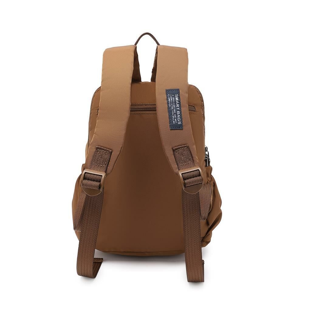 Smart Bags Küçük Boy Yumuşak Kumaş Uniseks Sırt Çantası 8731 Camel