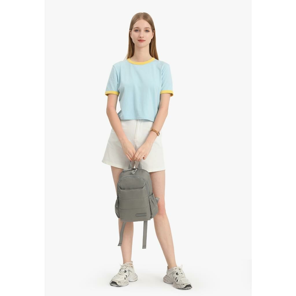 Smart Bags Küçük Boy Yumuşak Kumaş Uniseks Sırt Çantası 8731 Camel