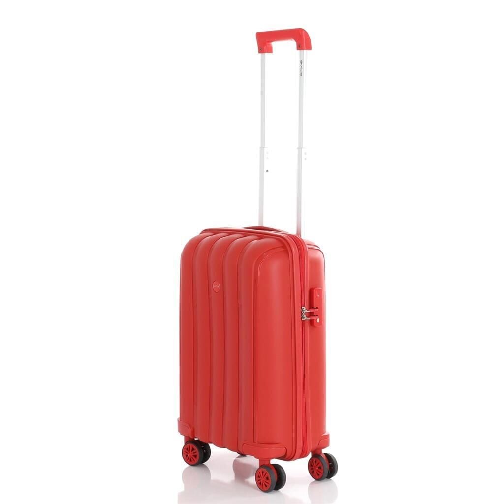 MÇS Kabin Boy Kırılmaz Silikon Seyahat Valizi Bavulu V305 Kırmızı