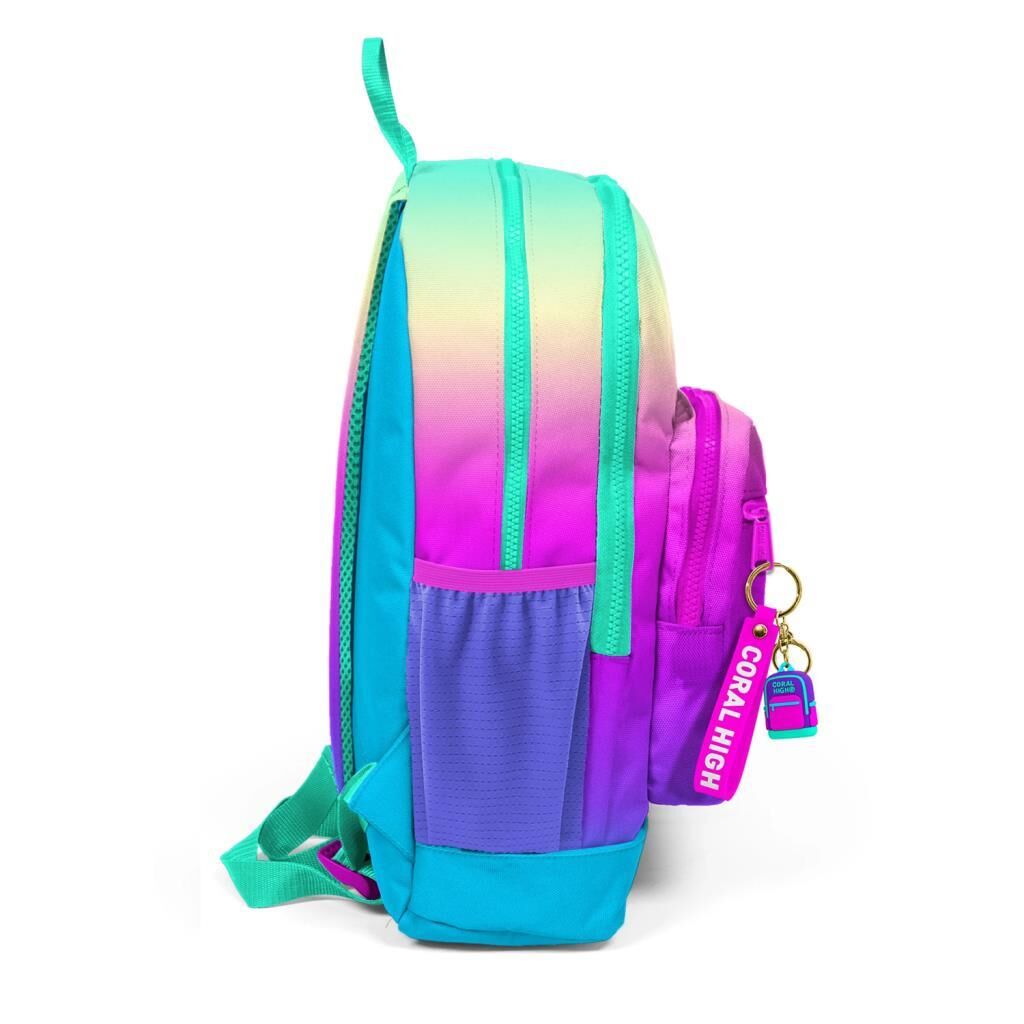 Coral High 2li Set Desenli Okul Çantası Beslenme 23710