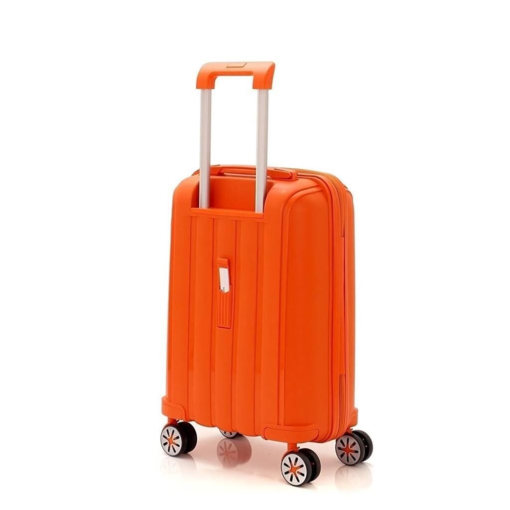 Mçs Valiz Kabin Boy Kırılmaz PP Silikon V305 Orange