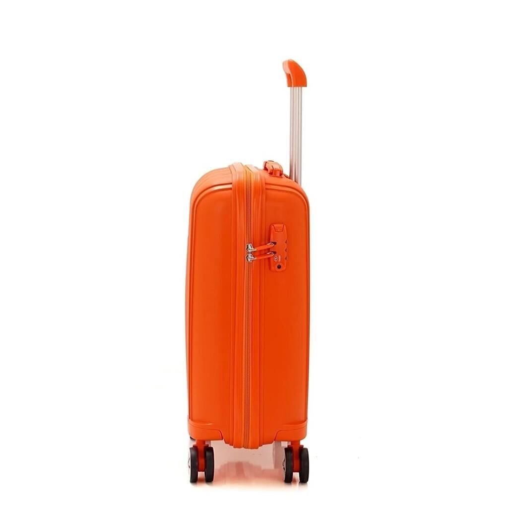 Mçs Valiz Kabin Boy Kırılmaz PP Silikon V305 Orange