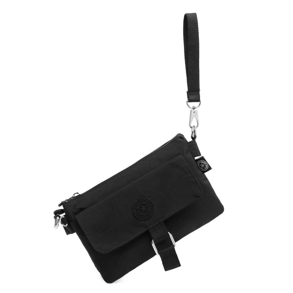 Minik Boy Smart Bags Postacı Kadın Çantası Krinkıl Kumaş 1147 Yeşil