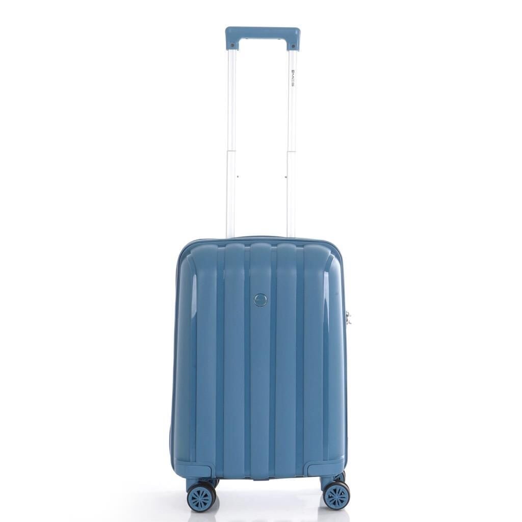 Mçs Valiz Kabin Boy Kırılmaz PP Silikon V305 Sky Blue