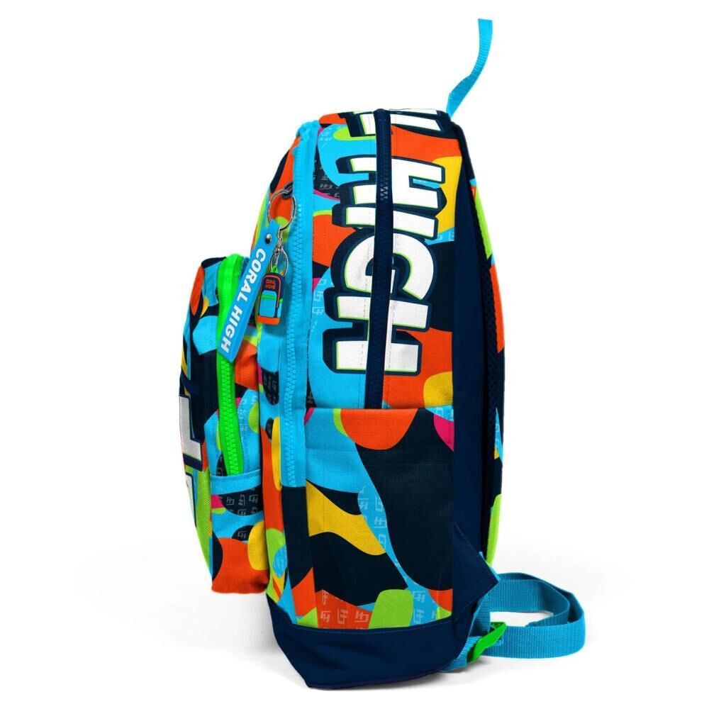 Coral High Büyük Boy Okul Sırt Çantası Graffiti Desenli 23777