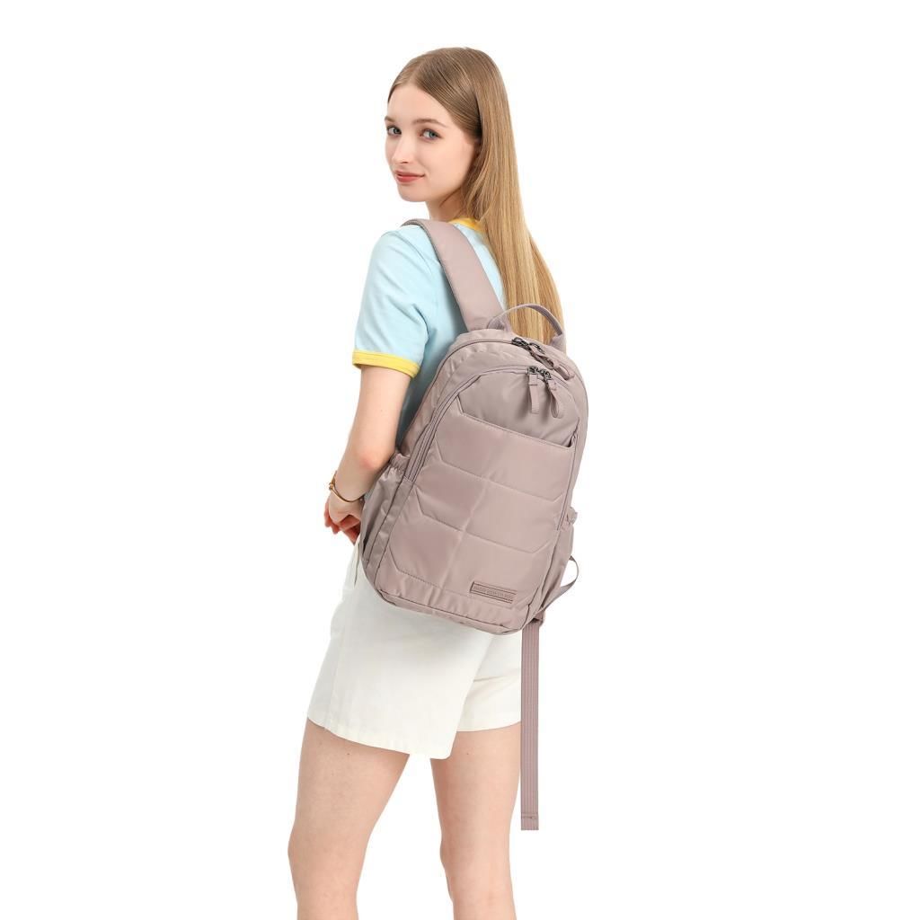 Smart Bags Orta Boy Yumuşak Kumaş Uniseks Sırt Çantası 8720 Camel