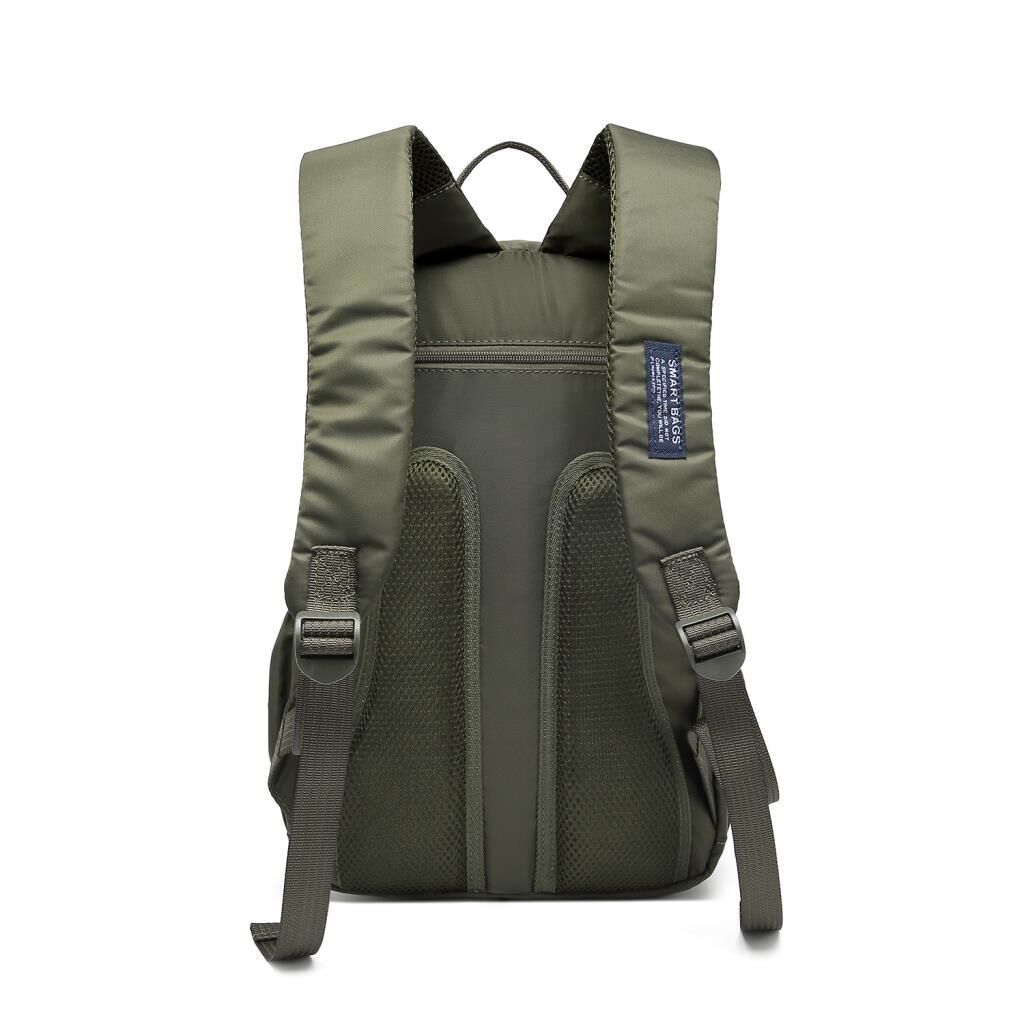 Smart Bags Orta Boy Yumuşak Kumaş Uniseks Sırt Çantası 8720 K.Yeşil