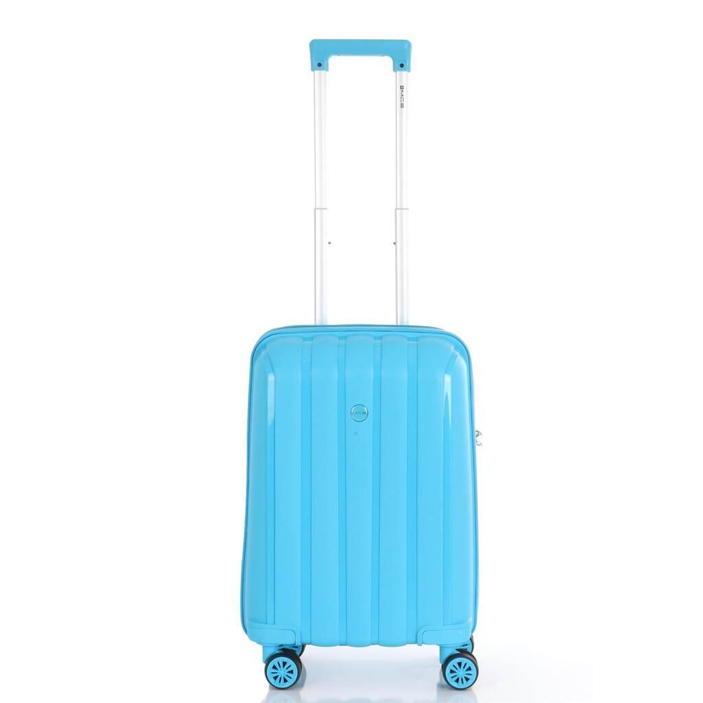 MÇS Kabin Boy Kırılmaz Silikon Seyahat Valizi Bavulu V305 Açık Mavi