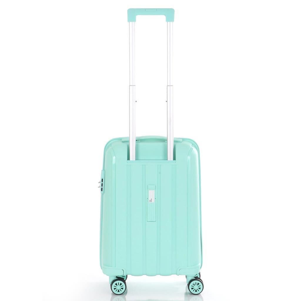 Mçs Valiz Kabin Boy Kırılmaz PP Silikon V305 Mint Yeşili