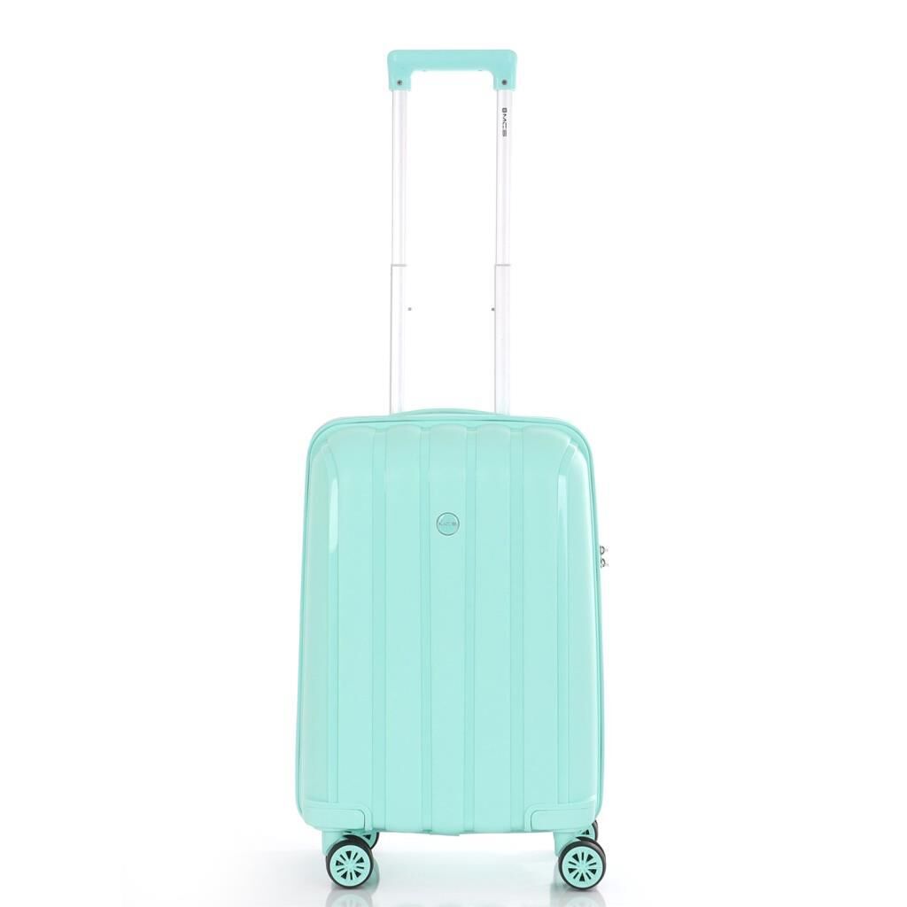 MÇS Kabin Boy Kırılmaz Silikon Seyahat Valizi Bavulu V305 Mint Yeşili
