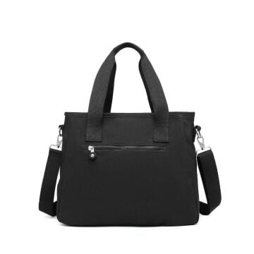 Smart Bags Omuz Askılı Kadın Çantası Krinkıl Kumaş 3110 Siyah