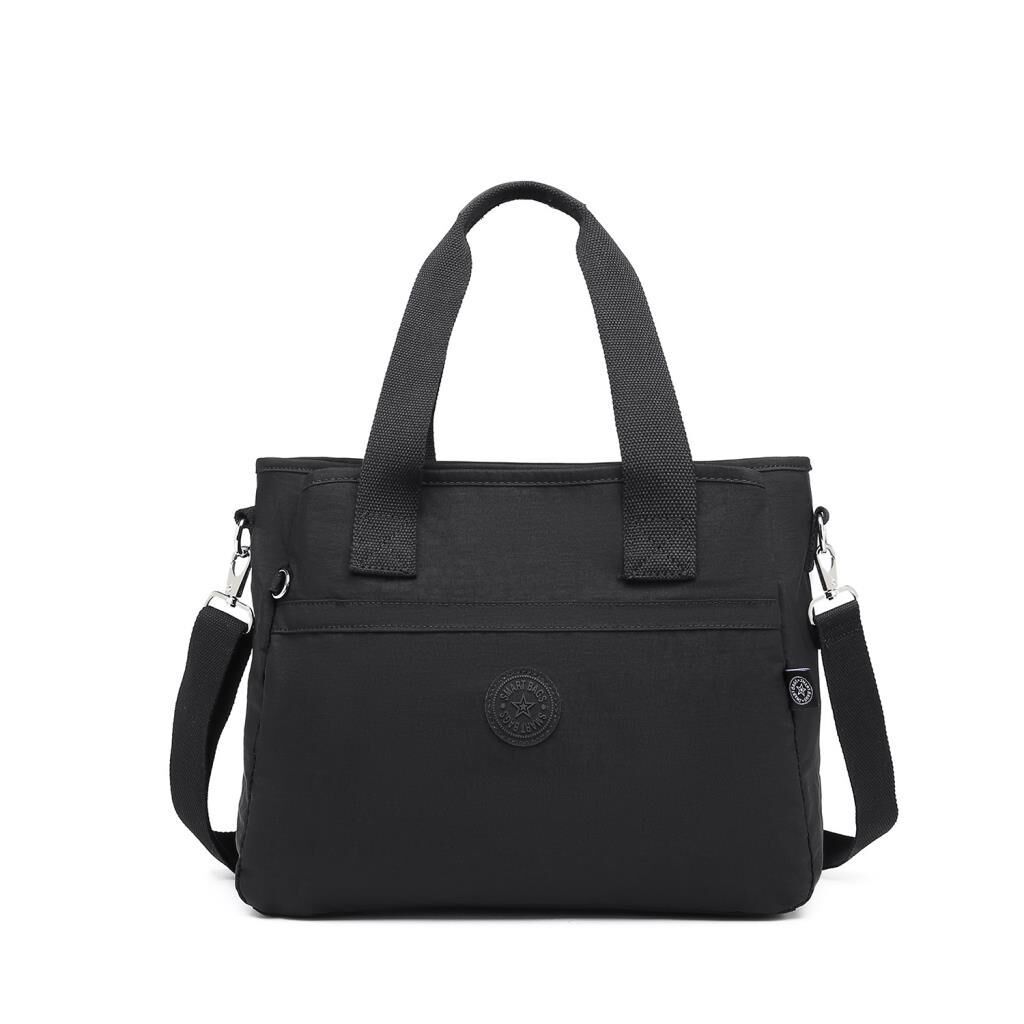 Smart Bags Omuz Askılı Kadın Çantası Krinkıl Kumaş 3110 Siyah