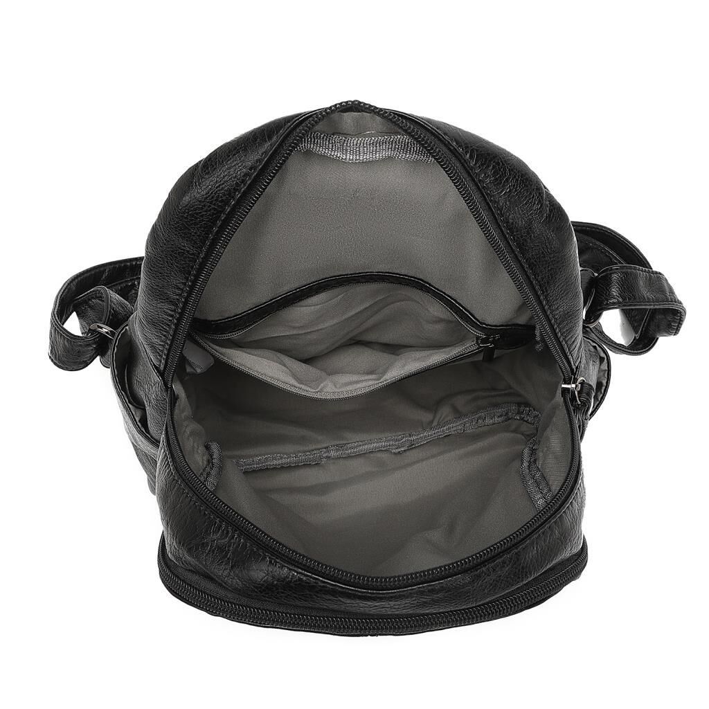 Yıkama Deri Orta Boy Kadın Sırt Çantası 21-K Barcelona 1675 K.Yeşil