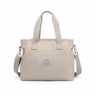 Smart Bags Omuz Askılı Kadın Çantası Krinkıl Kumaş 3110 Bej