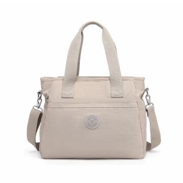 Smart Bags Omuz Askılı Kadın Çantası Krinkıl Kumaş 3110 Bej