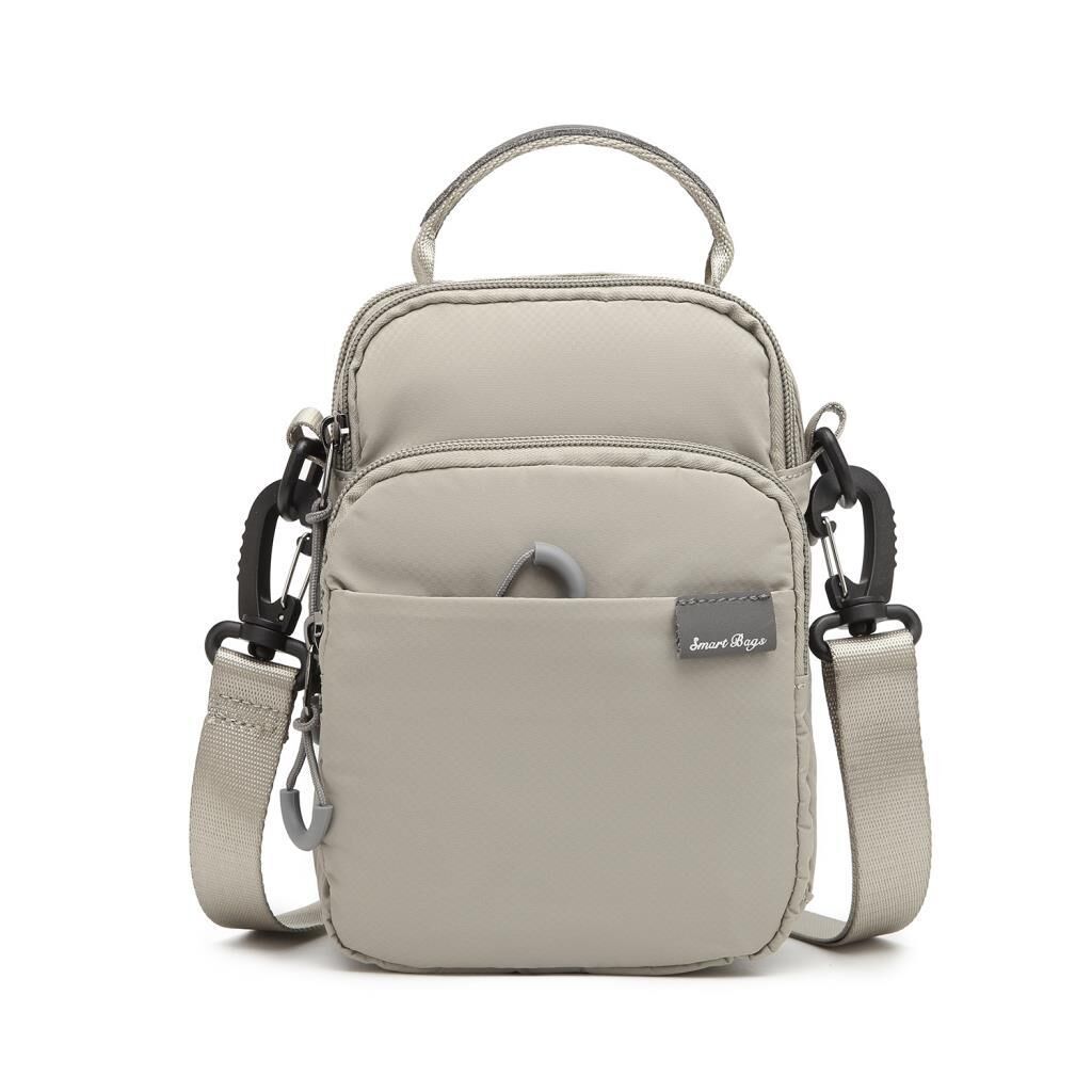 Smart Bags Mini Boy Ekstra Hafif Uniseks Postacı Çantası 3152 Açık Gri