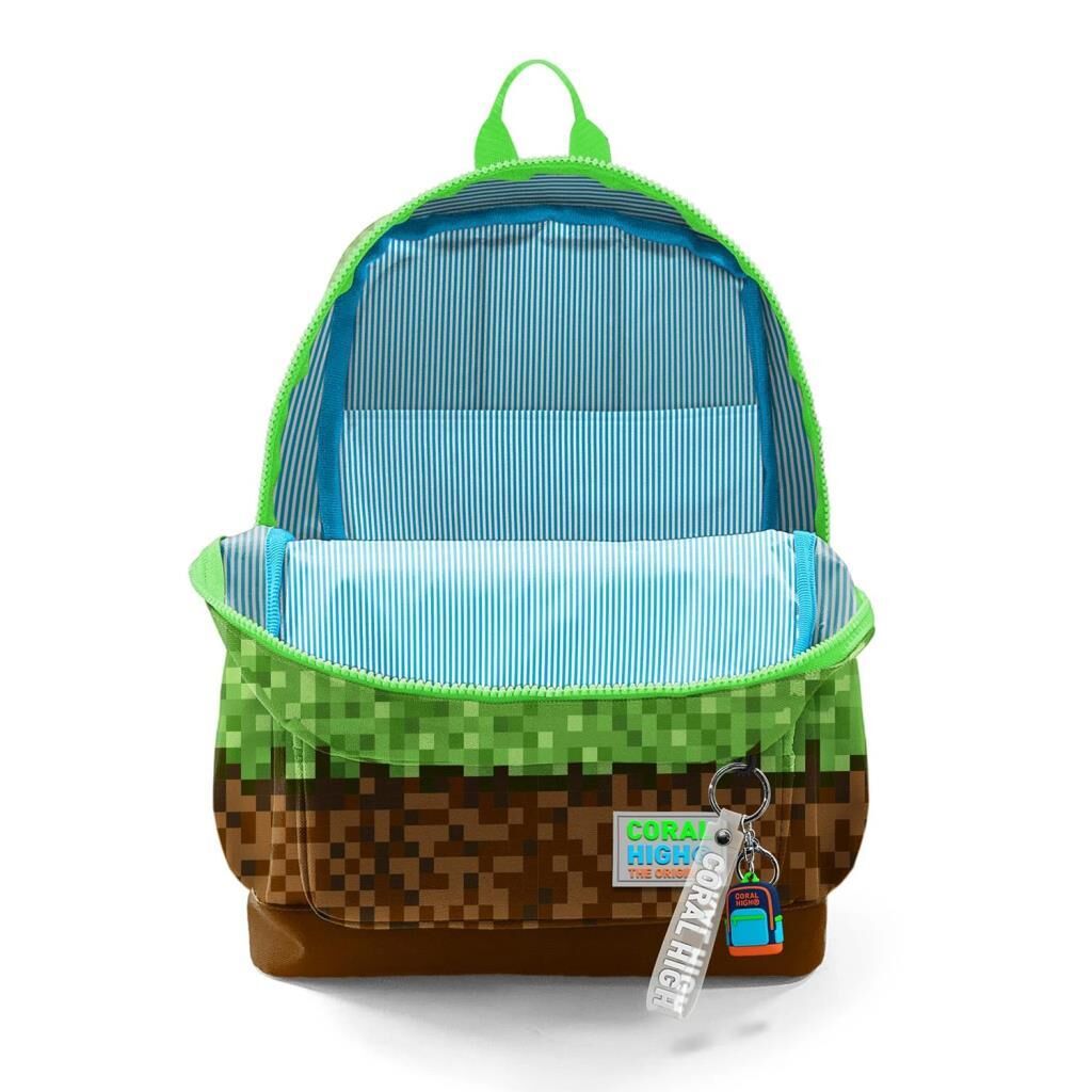 Coral High 2li Set Craft Desenli Okul Çantası Beslenme 23776