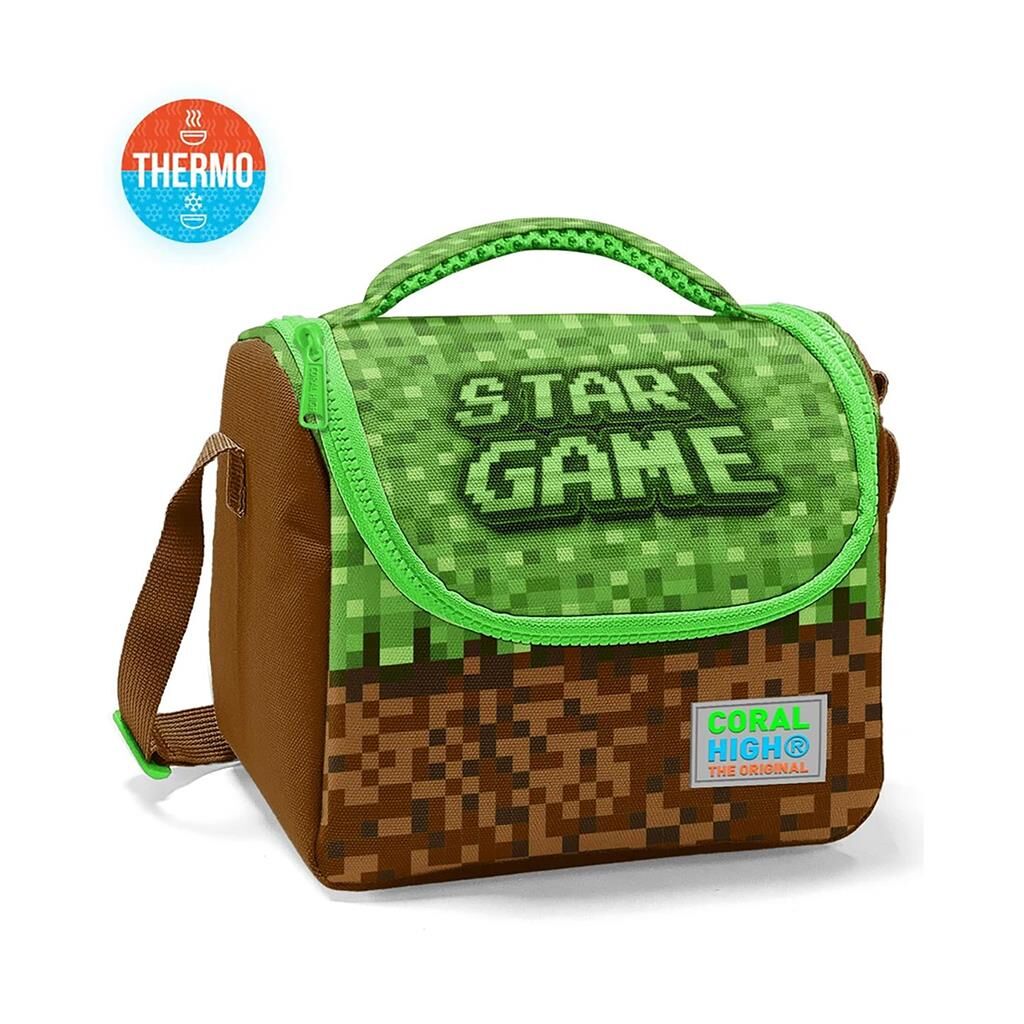 Coral High 2li Set Craft Desenli Okul Çantası Beslenme 23776