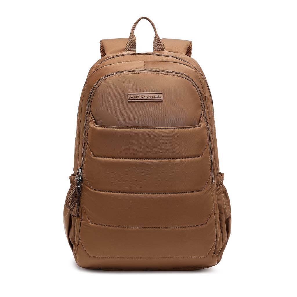 Smart Bags Büyük Boy Yumuşak Kumaş Uniseks Sırt Çantası 8722 Camel
