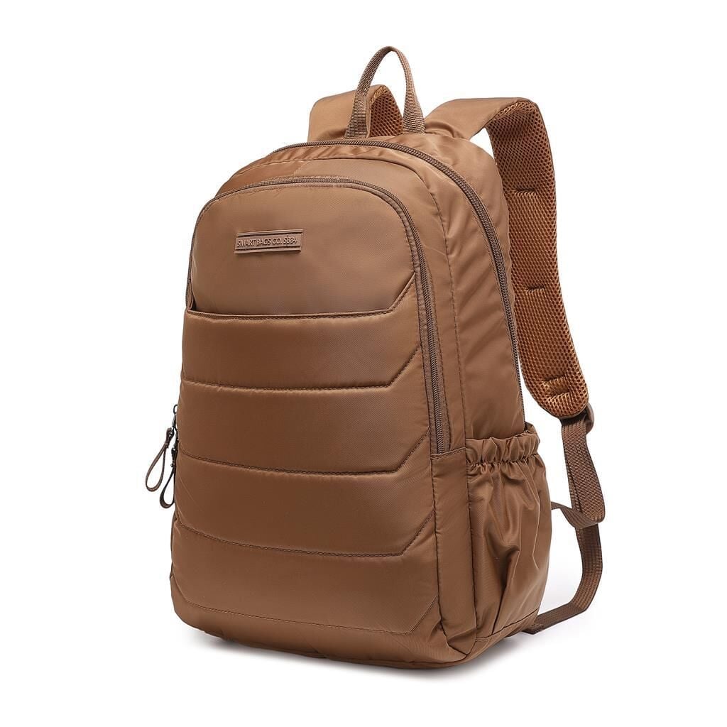 Smart Bags Büyük Boy Yumuşak Kumaş Uniseks Sırt Çantası 8722 Camel
