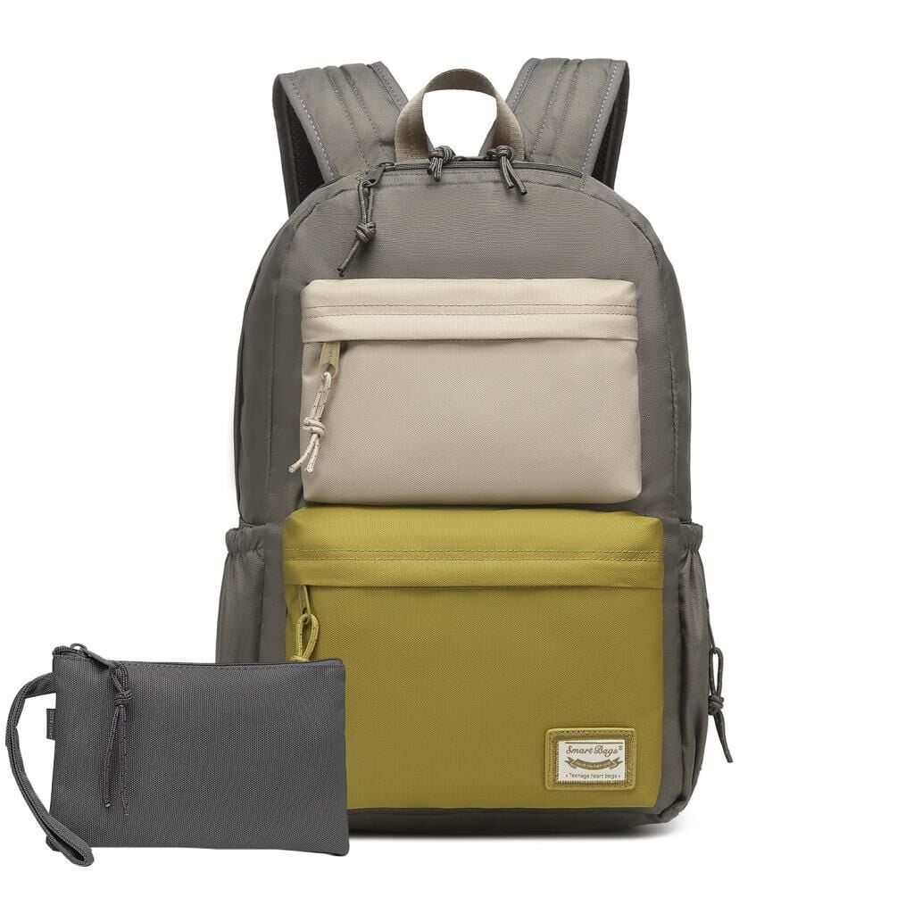 Smart Bags Sırt Çantası Okul Boyu Kalem Kutusu Hediyeli 3155 Gri