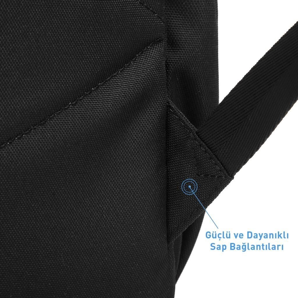 Smart Bags Sırt Çantası Okul Boyu Kalem Kutusu Hediyeli 3155 Gri