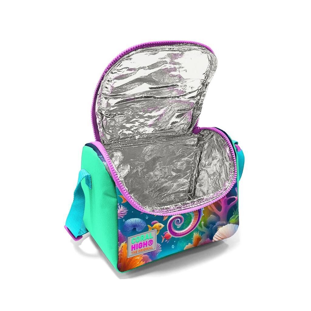 Coral High 2li Set Denizatı Desenli Okul Çantası Beslenme 23772