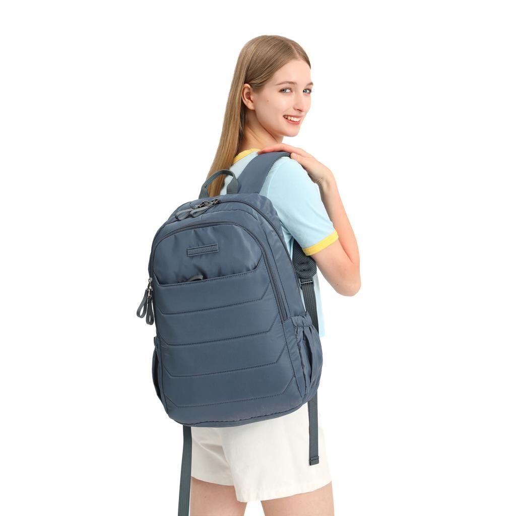 Smart Bags Büyük Boy Yumuşak Kumaş Uniseks Sırt Çantası 8722 Lacivert