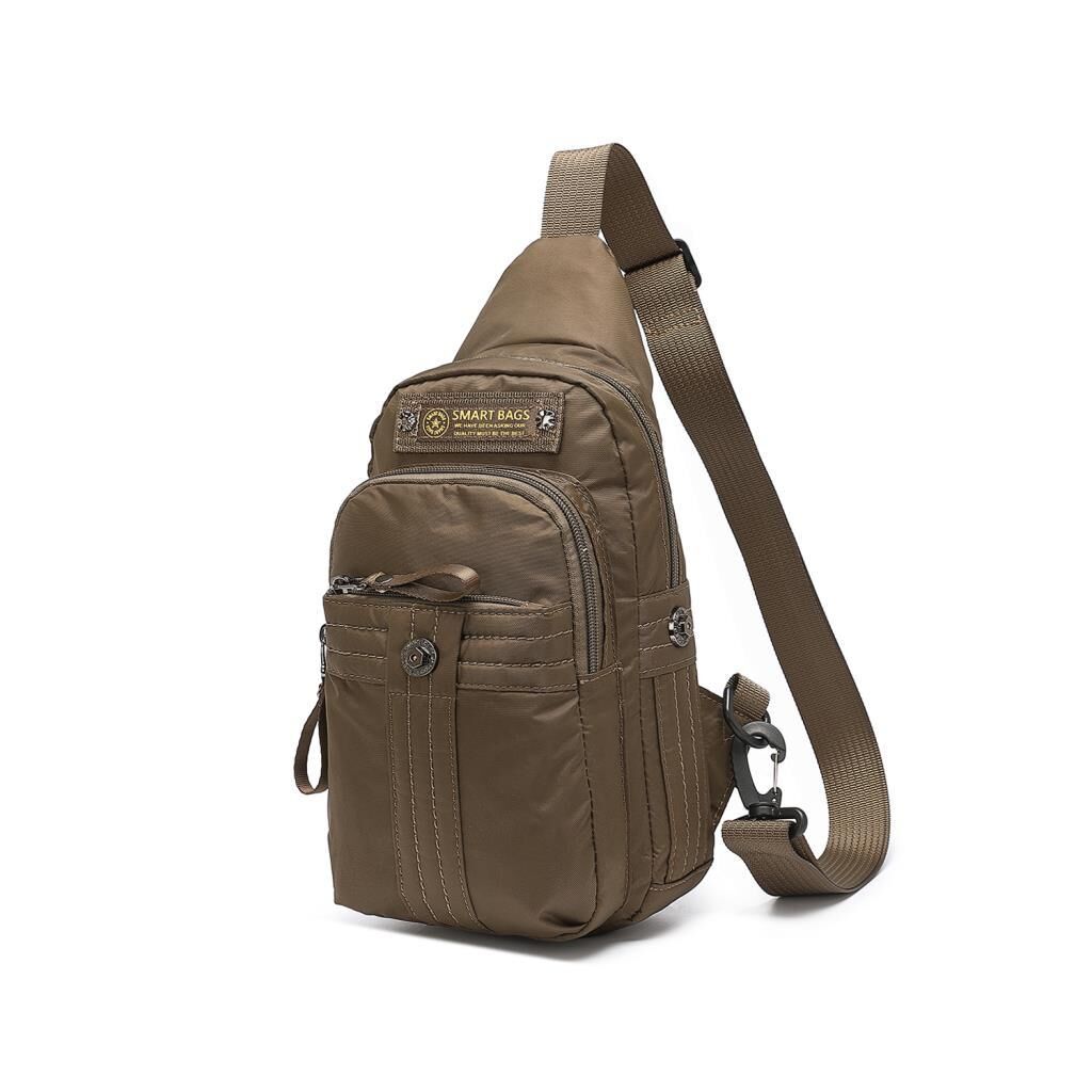 Smart Bags Bodybag Uniseks Omuz Askılı Çapraz Postacı Çanta 8712 Kahve