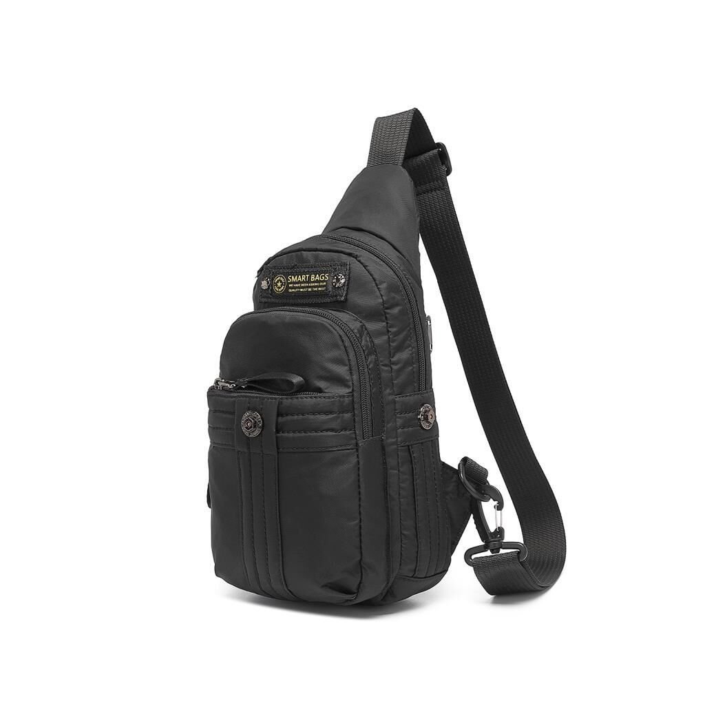 Smart Bags Bodybag Uniseks Omuz Askılı Çapraz Postacı Çanta 8712 Siyah