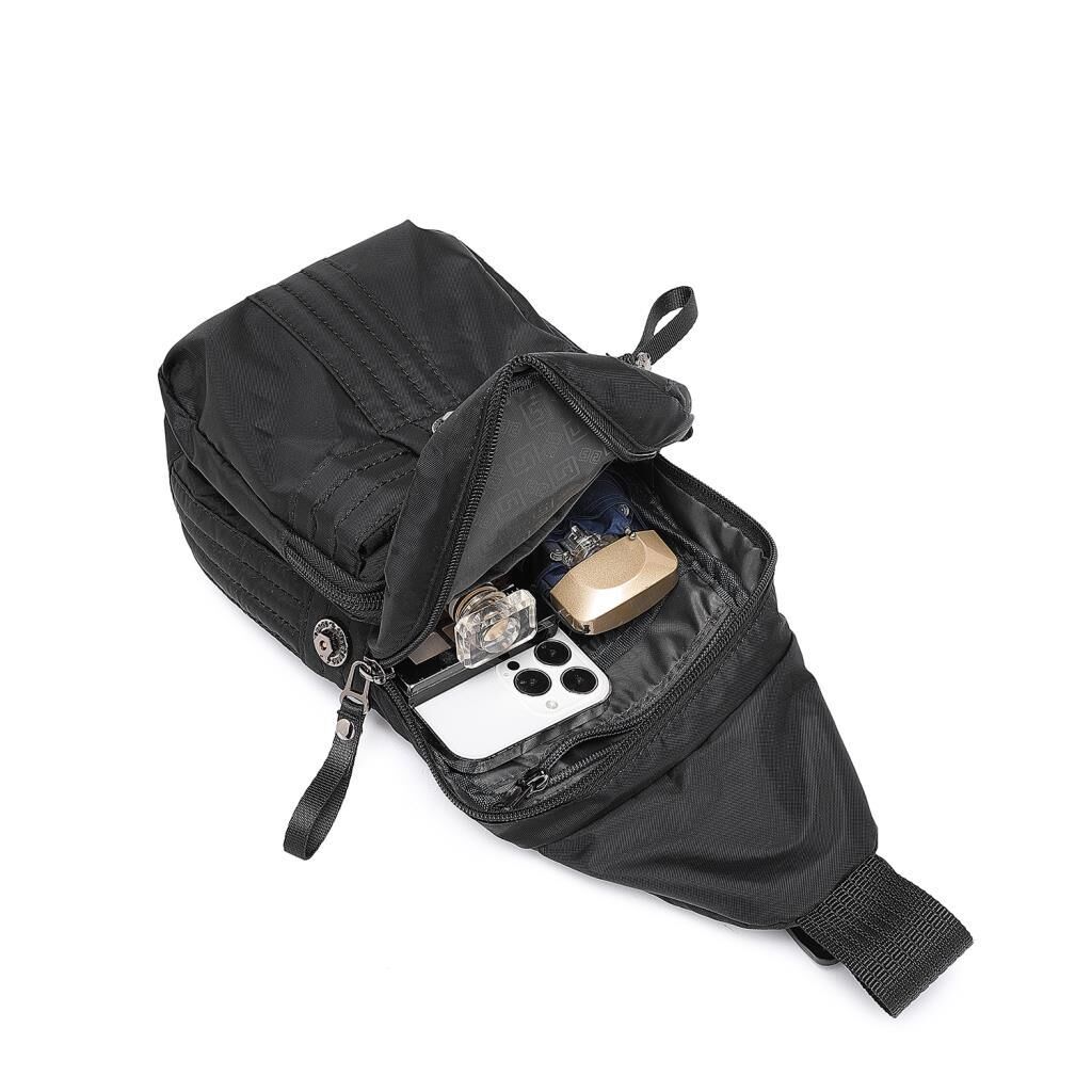 Smart Bags Bodybag Uniseks Omuz Askılı Çapraz Postacı Çanta 8712 Siyah