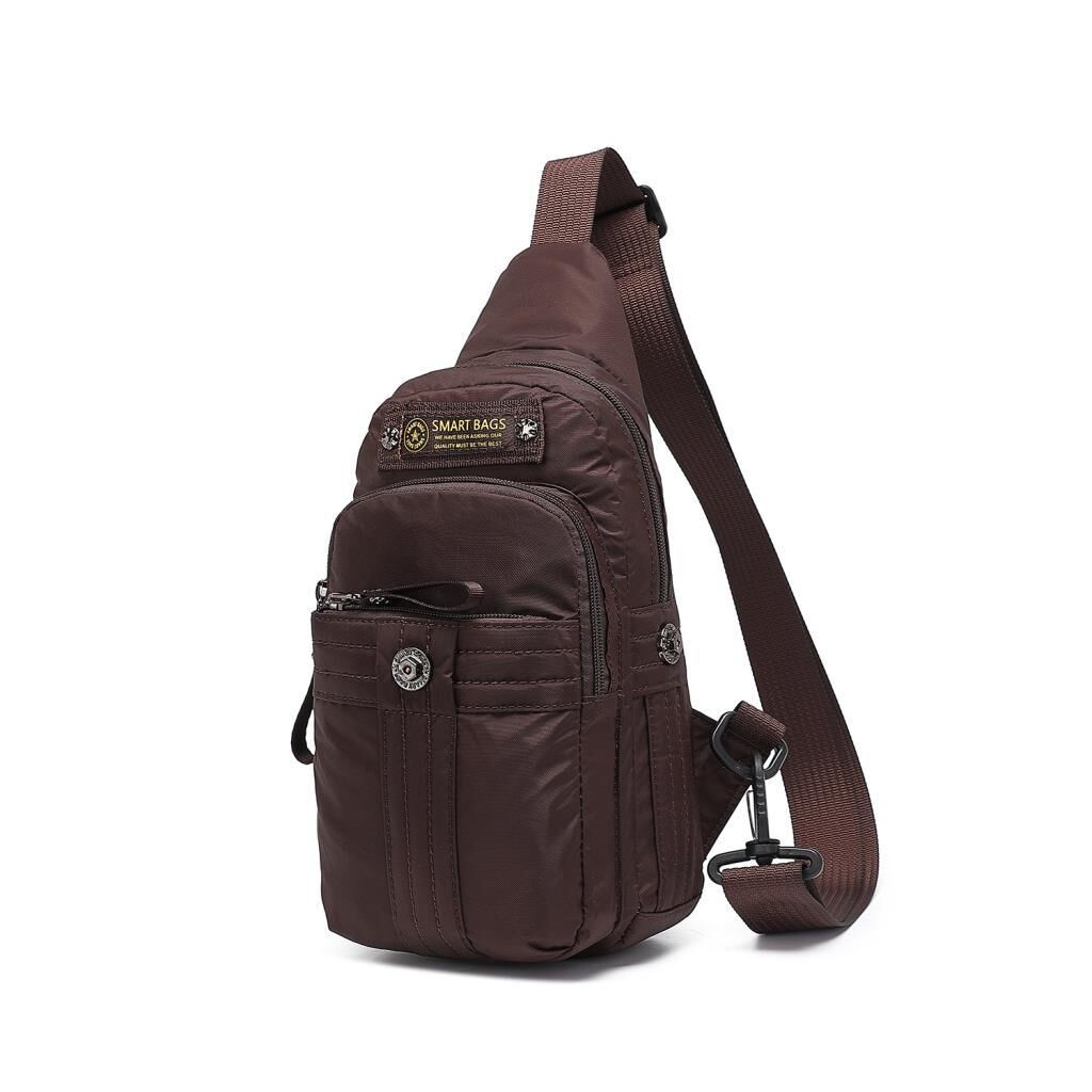 Smart Bags Bodybag Uniseks Omuz Askılı Çapraz Postacı Çanta 8712 Kahve
