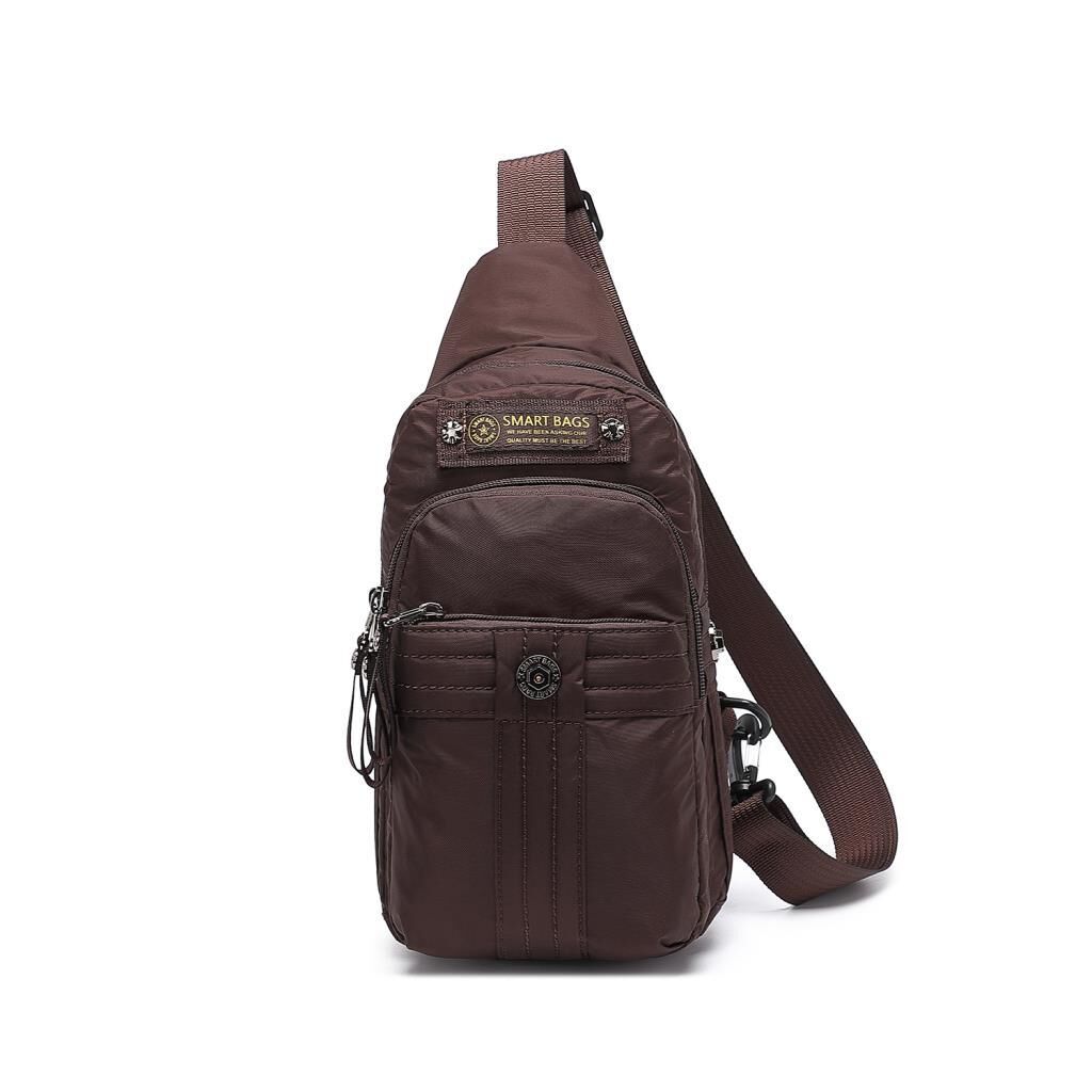 Smart Bags Bodybag Uniseks Omuz Askılı Çapraz Postacı Çanta 8712 Kahve